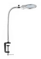 Лупа Kromatech настольная 2/5x, 130/22 мм, на струбцине и гибком штативе с подсветкой (2 LED) MG15124-C