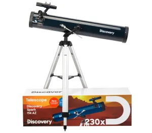 Телескоп Levenhuk Discovery Spark 114 AZ с книгой, изображение 2