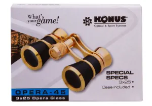 Театральный бинокль Konus 3x25 Black, изображение 14