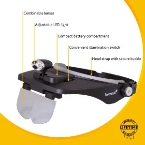 Лупа налобная Levenhuk Zeno Vizor H3, изображение 12