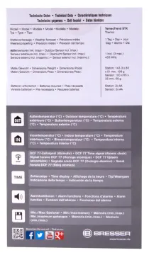 Метеостанция Bresser TemeoTrend STX с радиоуправлением, белая, изображение 14