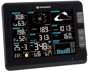 Метеостанция Bresser «6 в 1» Wi-Fi, профессиональная, черная, изображение 3