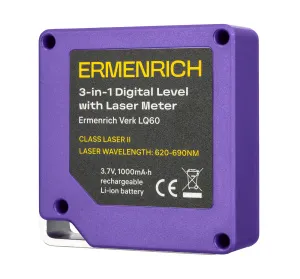 Цифровой уровень с лазерной рулеткой («3 в 1») Ermenrich Verk LQ60, изображение 7