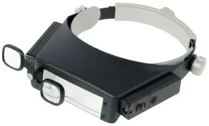 Лупа Kromatech налобная 1,5/3/6/8/17x, с подсветкой (2 LED) MG81007-P, изображение 2