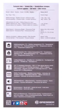 Метеостанция Bresser Temeo Life H с цветным дисплеем, черная, изображение 14