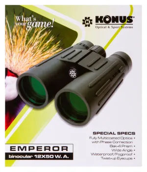 Бинокль Konus Emperor 12x50 WA Green, изображение 7
